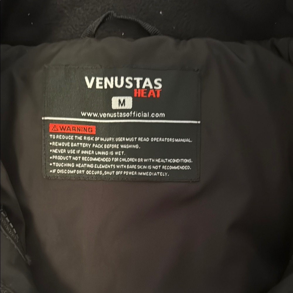 Venustas Black Performance Heated Jacket With Wea… - image 2